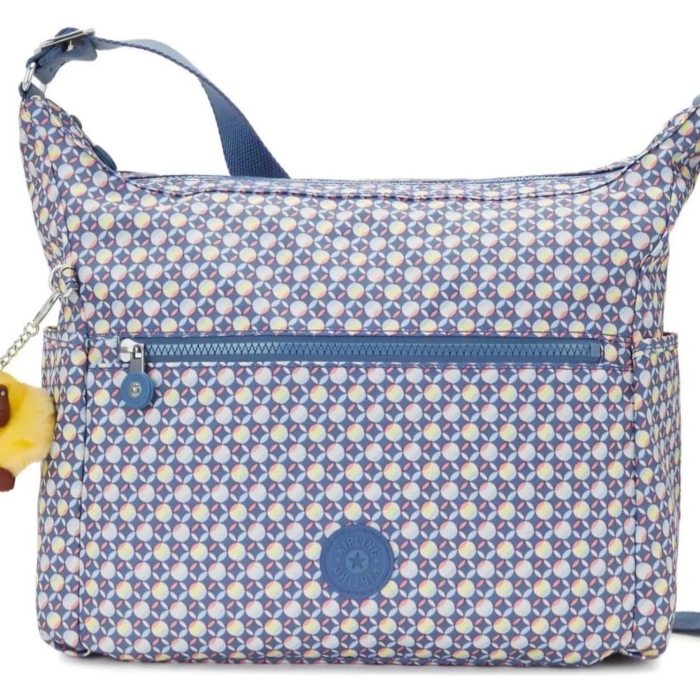 NWT Kipling Alenya Printed Crossbody Bag - Blue Geo